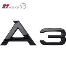 Audi A3 8Y 'A3' Zwart Embleem Achter