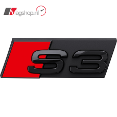 Audi S3 8Y 'S3' Zwart Embleem Voor