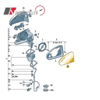 Audi A4/A5 B9 spiegelglas