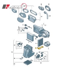 VW Up/Seat Mii/Skoda Citigo afdekkap interieurfilter